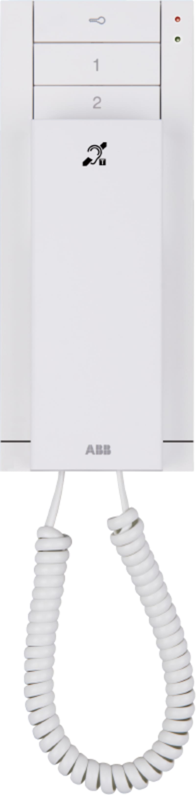 ABB Audio handset indoor station with induction loop, 3 buttons,White M22003-W-02