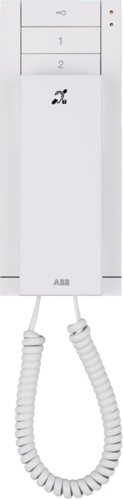 ABB Audio handset indoor station with induction loop, 3 buttons,White M22003-W-02