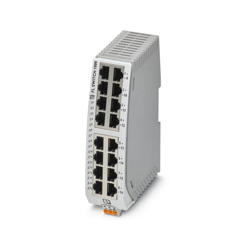 Phoenix Contact FL SWITCH 1016N Industrial Ethernet Switch, 16 Ports