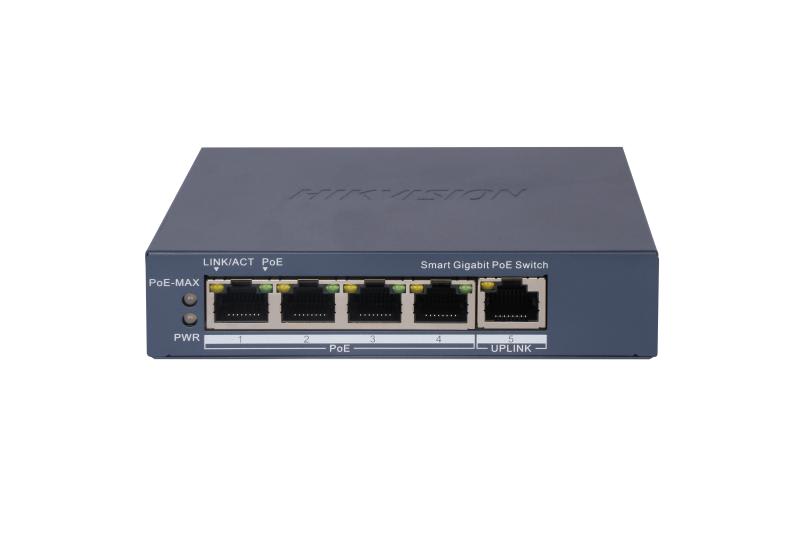 Switch, 4+1 Port, Gigabit, L2, POE, UM (DS-3E1505P-EI)