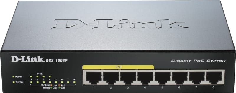 Switch 8XGIGABIT POE DGS-1008P (DGS-1008P/E)