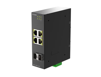6-Port Industrial PoE+ Switch 2SFP