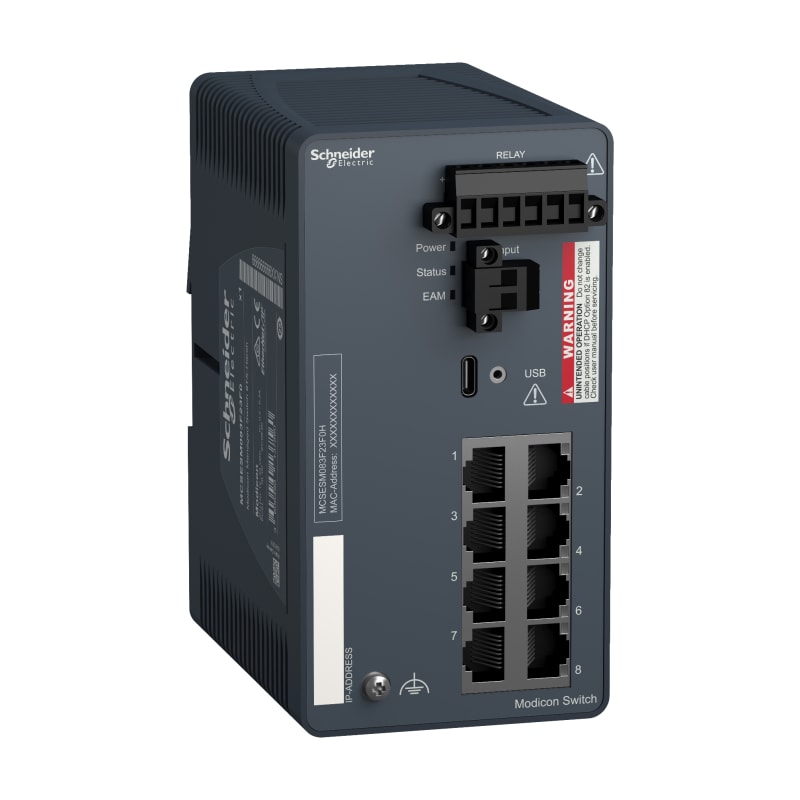 Eth Managed Switch 8TX- Harsh (MCSESM083F23F0H)