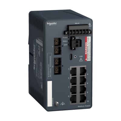 Eth ManagedSwitch 8TX/2FX-MM-H