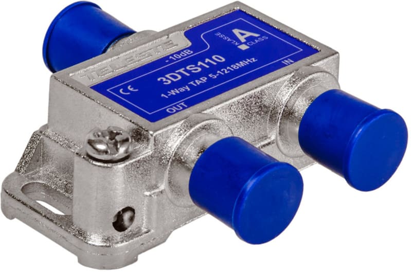 Teleste 3DTS110 1-Way Coaxial Tap 10 dB for Indoor Use