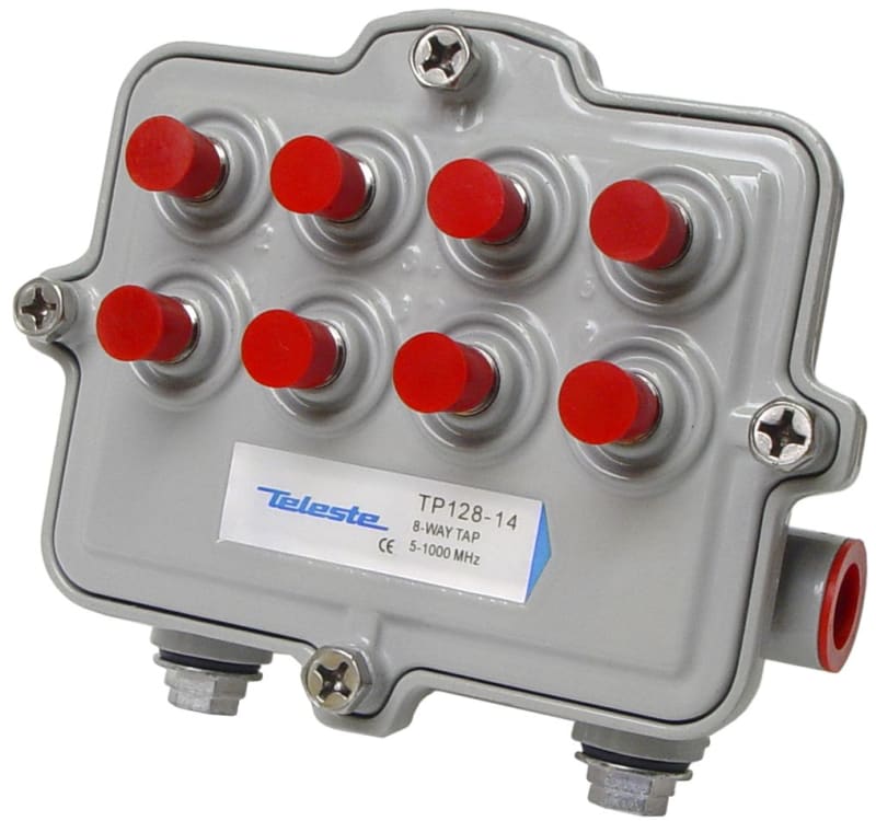 TP128-14 Outdoor 8-Way Tap 14 dB (030021)