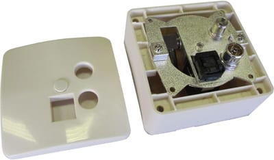 Technetix MPO-201 Multimedia Socket Outlet CATV plus RJ45