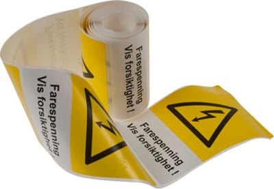 Sticker DANGER Voltage
