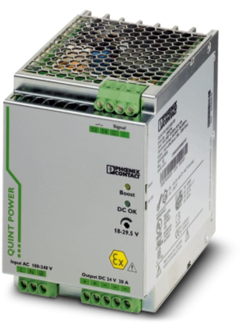 Power Supply 24VDC 20A (quint-PS/1AC/24DC/20/Co)