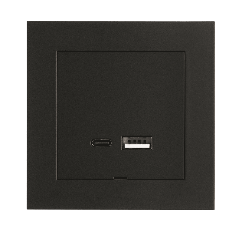 USB A+c Charger 3A IF Black (6600230)