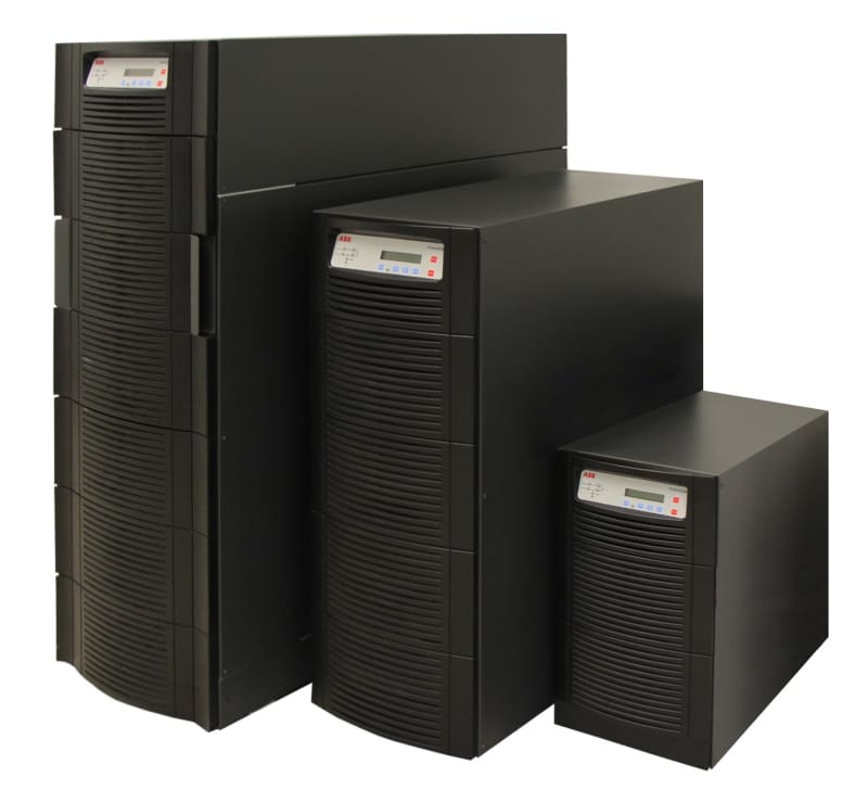 ABB VFI online double conversion,400V,18000W,RS232,USB,COM slot,includes 48X8 Ah batteries mounted linked and tested 4NWP103584A2008