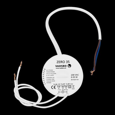 Halogen/LED Transformer 12V AC 0-35W Wallgboks