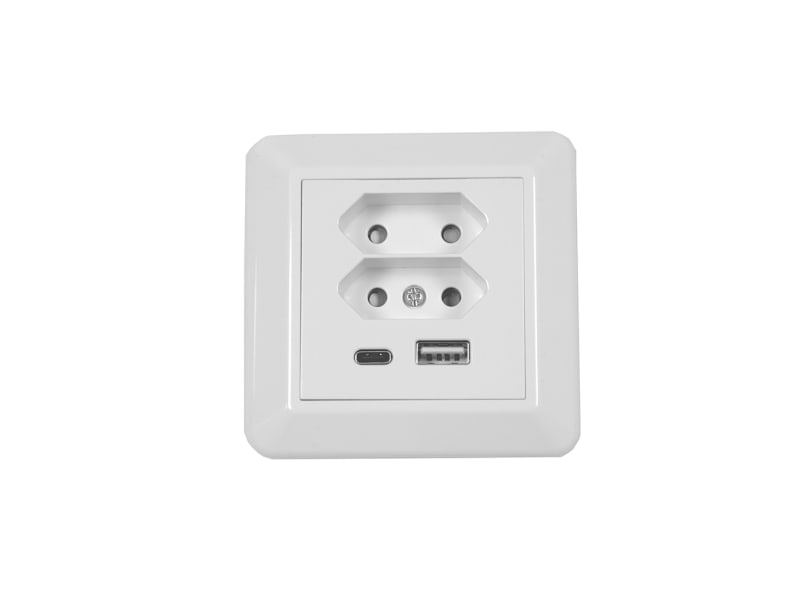 USB CHARGER A+C 3A 2XEURO white (NC012)