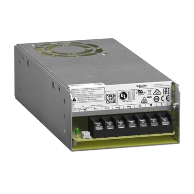 Schneider Electric Regulated Power Supply, 100...240V AC, 24V 10A, single phase, Panel Mount ABLP1A24100