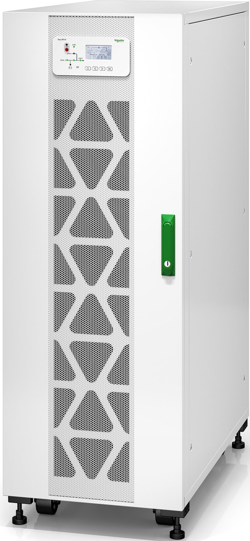 Schneider Electric Easy UPS 3S 30KVA 400V 3:3 UPS, 2 internal 7AH modular battery strings, expandable to 4 E3SUPS30KHB1