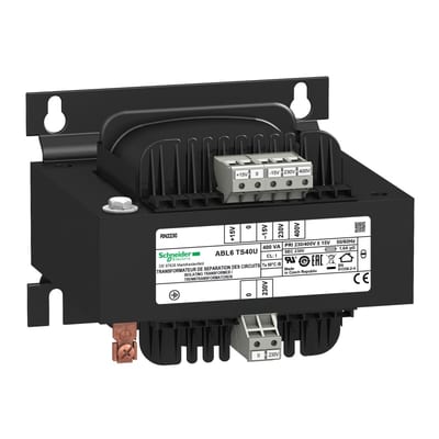 Schneider Electric voltage transformer - 230..400 V - 1 x 230 V - 400 VA ABL6TS40U
