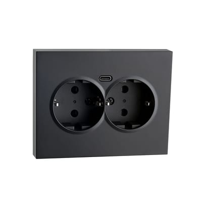 Socket IF Double M USB-C 1,5 BOX Black