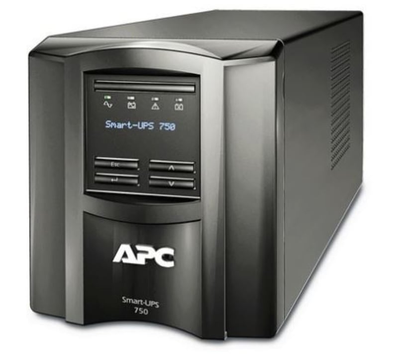 Schneider Electric APC Smart-UPS, Line Interactive, 750VA, Tower, 230V, 6X IEC C13 outlets, SmartConnect Port+SmartSlot, AVR, LCD SMT750IC
