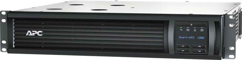Schneider Electric APC Smart-UPS, Line Interactive, 1000VA, Rackmount 2U, 230V, 4X IEC C13 outlets, SmartConnect Port+SmartSlot, AVR, LCD SMT1000RMI2UC