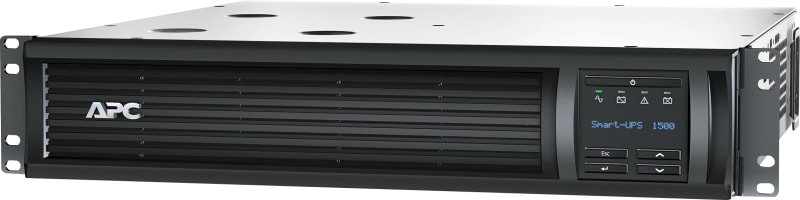 Schneider Electric APC Smart-UPS, Line Interactive, 1500VA, Rackmount 2U, 230V, 4X IEC C13 outlets, SmartConnect Port+SmartSlot, AVR, LCD SMT1500RMI2UC