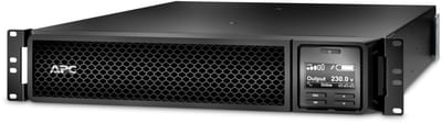 Schneider Electric APC Smart-UPS On-Line, 3KVA, Rackmount 2U, 230V, 8X C13+2X C19 IEC outlets, SmartSlot, Extended runtime, W/ rail kit SRT3000RMXLI