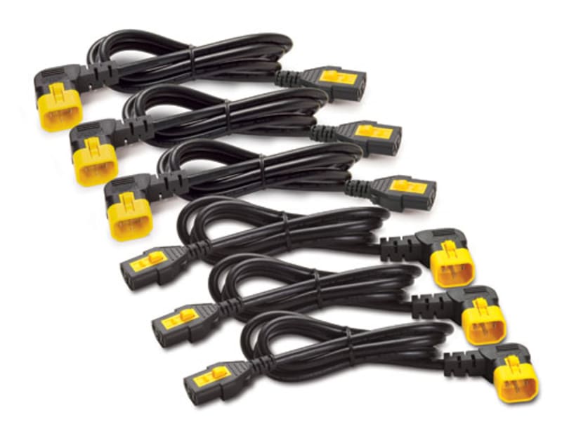 Schneider Electric Power Cord Kit (6 ea), Locking, C13 TO C14 (90 Degree), 0.6M AP8702R-WW
