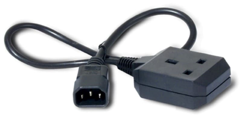 Schneider Electric Power Cord, C14 to BS1363 (UK), 0.6M AP9881