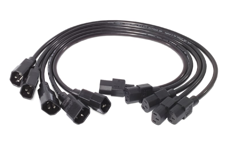 Schneider Electric Power Cord Kit (5 ea), C13 to C14, 0.6M AP9890