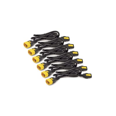 Schneider Electric Power Cord Kit (6 ea), Locking, C13 to C14, 1.8M AP8706S-WW