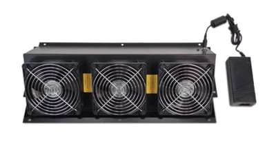 Schneider Electric APC NetShelter CX, Fan booster Kit, Includes Replacement Power Supply and Fan Tray, Black AR4703