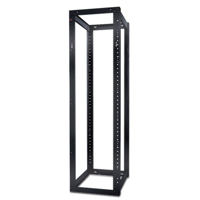 Schneider Electric NetShelter 4 Post Open Frame Rack 44U #12-24 Threaded Holes AR204A
