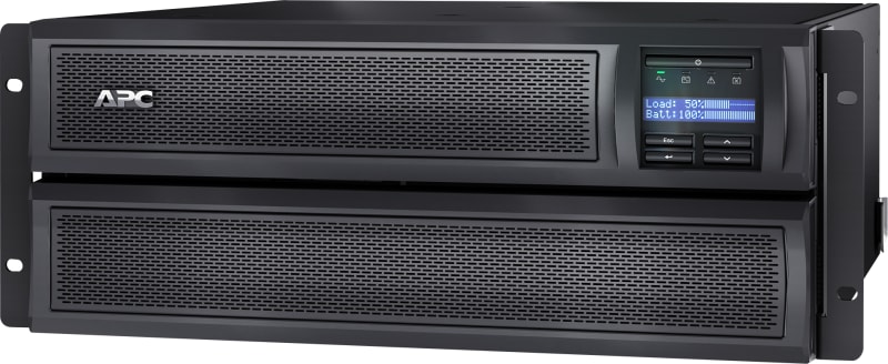 Schneider Electric APC Smart-UPS X, Line Interactive, 3KVA, Rack/tower convertible 4U, 208V-230V, 8X C13+2X C19 IEC, Network card, Extended runtime SMX3000HVNC
