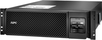 Schneider Electric APC Smart-UPS On-Line, 5KVA, Rackmount 3U, 230V, 6X C13+4X C19 IEC outlets, Network Card+SmartSlot, Extended runtime, W/ rail kit SRT5KRMXLI