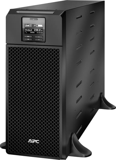 Schneider Electric APC Smart-UPS On-Line, 6KVA/6KW, Tower, 230V, 6X C13+4X C19 IEC outlets, Network Card+SmartSlot, Extended runtime, W/O rail kit SRT6KXLI