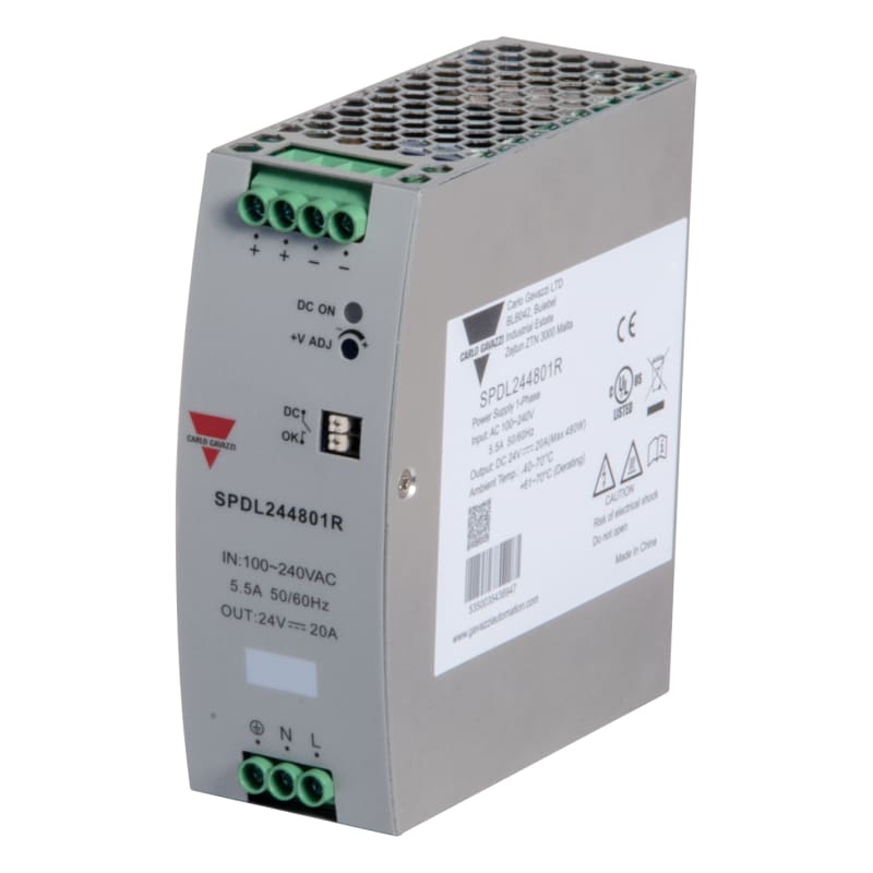 Power supply 480W 24VDC 20A with relay (SPDL244801R)
