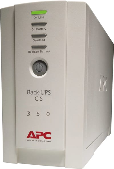 Schneider Electric APC Back-UPS, 350VA/210W, Tower, 230V, 4X IEC C13 Outlets, User Replaceable Battery BK350EI