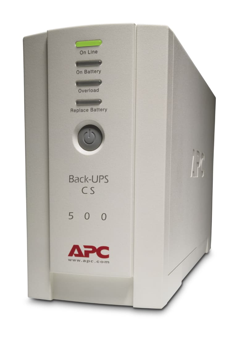 Schneider Electric APC Back-UPS, 500VA/300W, Tower, 230V, 4X IEC C13 Outlets, User Replaceable Battery BK500EI