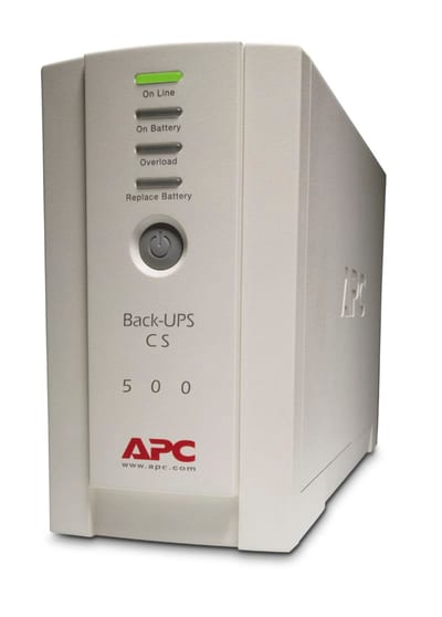 Schneider Electric APC Back-UPS, 500VA/300W, Tower, 230V, 4X IEC C13 Outlets, User Replaceable Battery BK500EI
