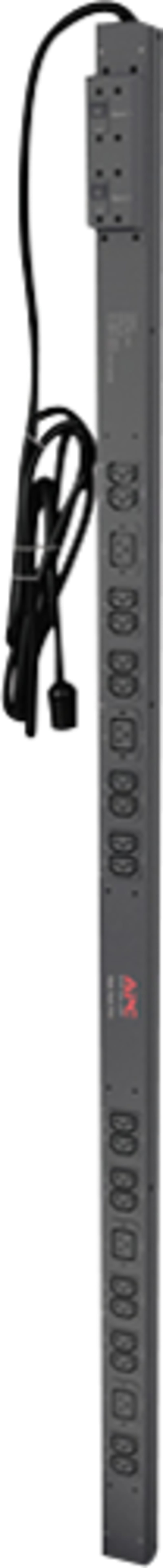 Schneider Electric Rack PDU,Basic, Zero U, 16A, 230V, (20) C13 & (4) C19, IEC C20 AP7552