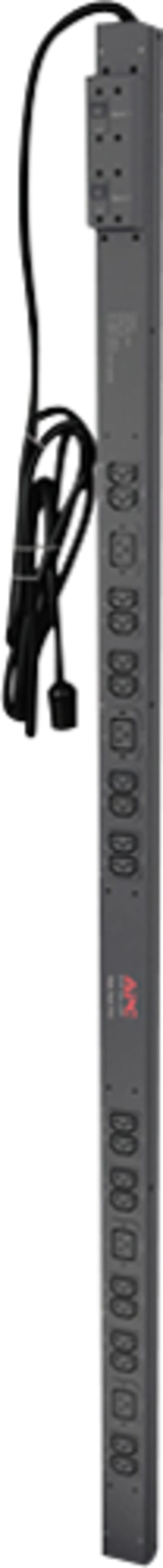 Schneider Electric Rack PDU,Basic, Zero U, 16A, 230V, (20) C13 & (4) C19, IEC C20 AP7552