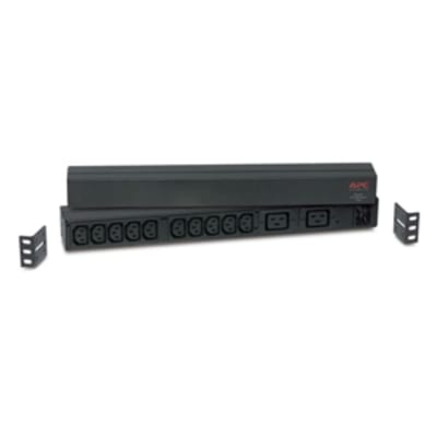 Schneider Electric Rack PDU,Basic, 1U, 16A,208&230V, (10)C13 & (2)C19 AP9559