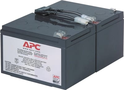 Schneider Electric APC Replacement Battery Cartridge, VRLA battery, 11AH, 12VDC, 2-Year warranty RBC6
