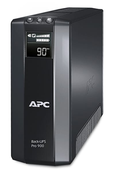Schneider Electric APC Back-UPS Pro, 900VA/540W, Tower, 230V, 5X CEE 7/7 Schuko outlets, AVR, LCD, User Replaceable Battery BR900G-GR