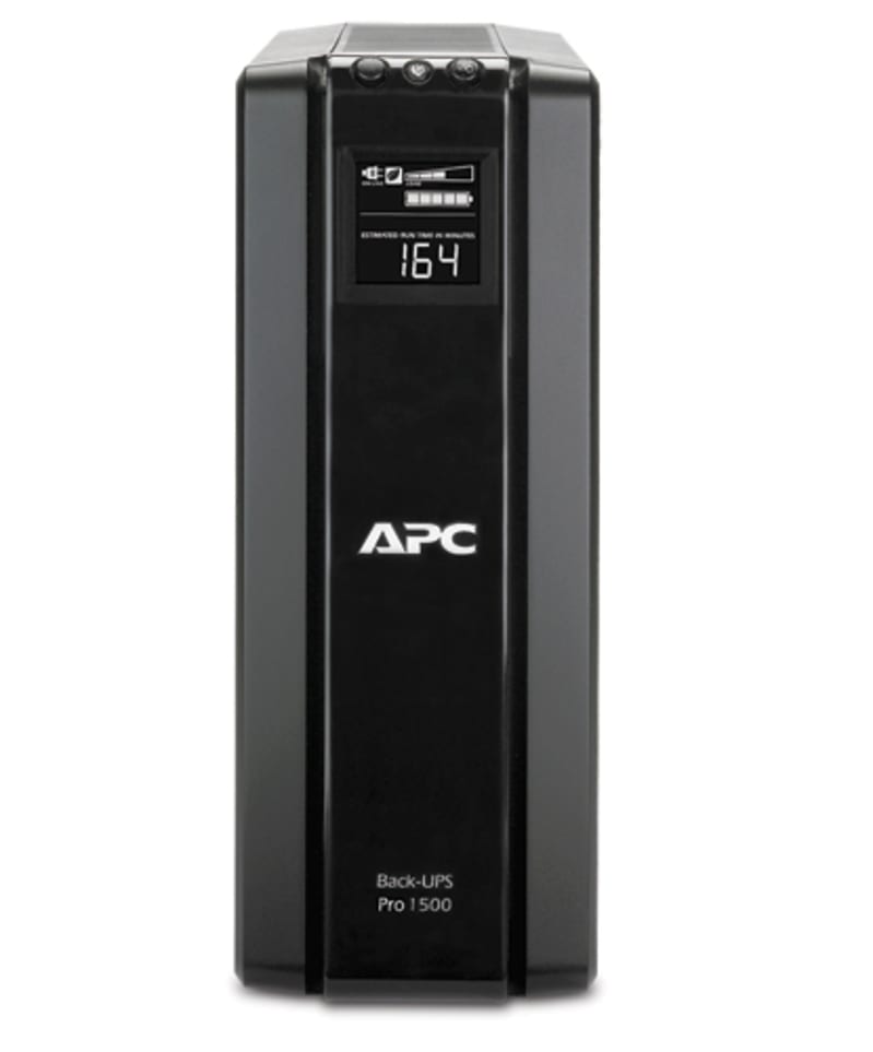 Schneider Electric APC Back-UPS Pro, 1500VA/865W, Tower, 230V, 6X CEE 7/7 Schuko outlets, Its Wave, AVR, LCD, User Replaceable Battery BR1500G-GR