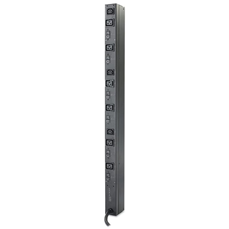 Schneider Electric Rack PDU, Basic, Zero U, 22kW, 400V, (6) C19 & (3) C13 AP7555A