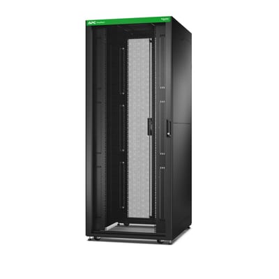Schneider Electric APC Easy Rack, 42U, Black, with Roof, Castors, Feet, 4 Brackets, and Side Panels, No Bottom, 1991H x 800W x 1000D mm ER8202