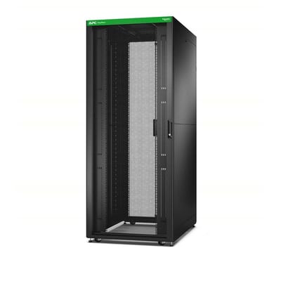 Schneider Electric APC Easy Rack, 42U, Black, with Roof, Castors, Feet, 4 Brackets, and Side Panels, No Bottom, 1991H x 800W x 1200D mm ER8222