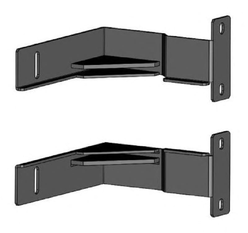 Schneider Electric ER7BTM05 Easy Rack Post Bottom Bracket 4-5 ft, Pair