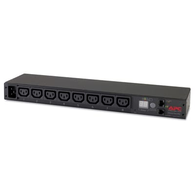 Schneider Electric Rack PDU, Metered, 1U, 16A, 208/230V, (8) C13 AP7821B