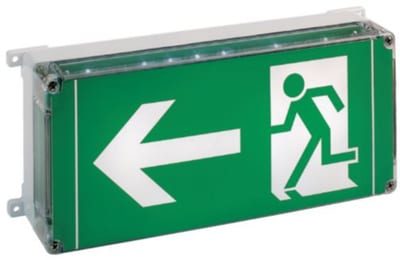 EXIT N (arrow LEFT-Hand) PL